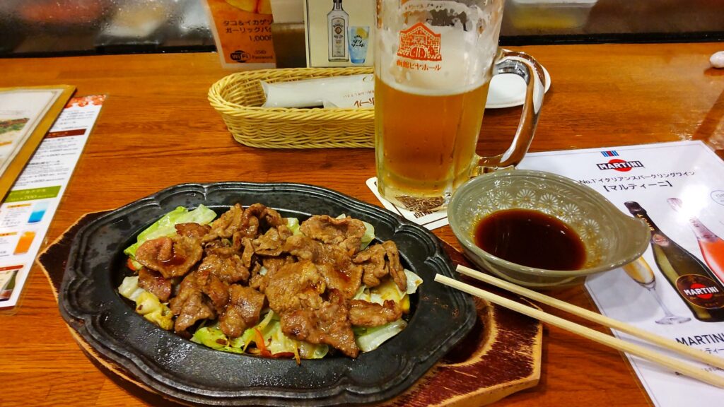 函館のビアホールで