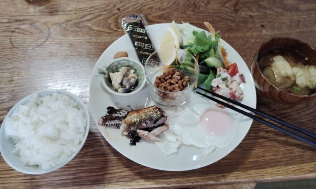 増毛ぼちぼちいこか館 朝食