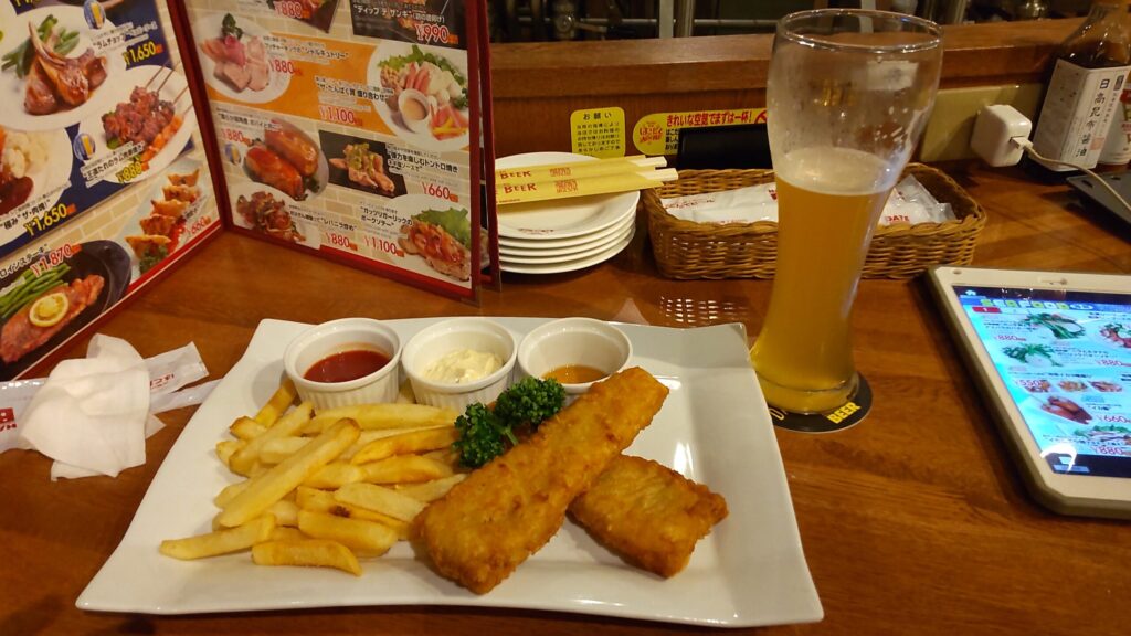 函館のビアホールで