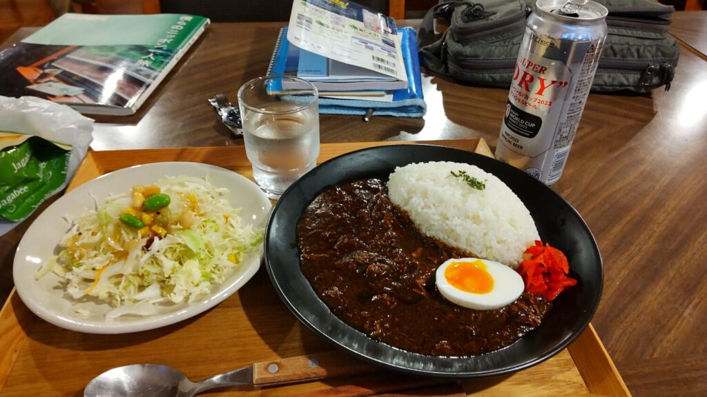 層雲峡　黒カレー